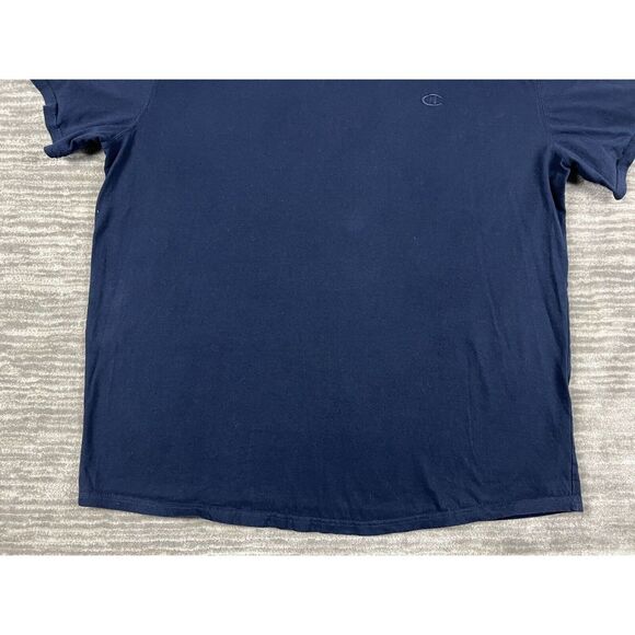 Champion Shirt Mens‎ XXL 2XL Blue Authentic Embroidered Logo Crew Neck Tee - Picture 3 of 9